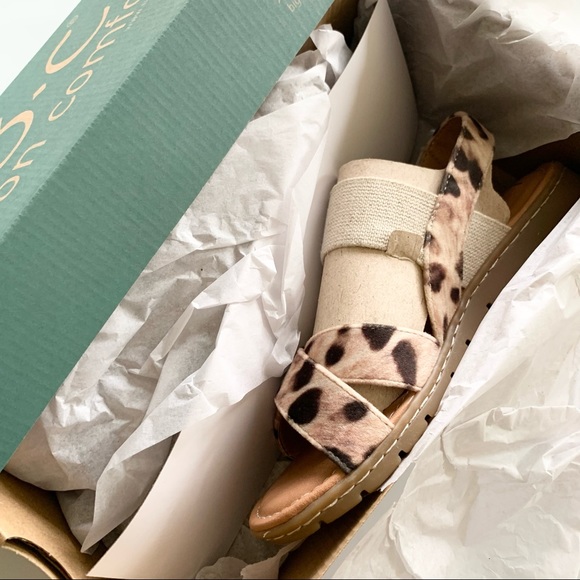 B.O.C Caty Natural Leopard Fabric Sandal Sz 7 NIB - Picture 8 of 8